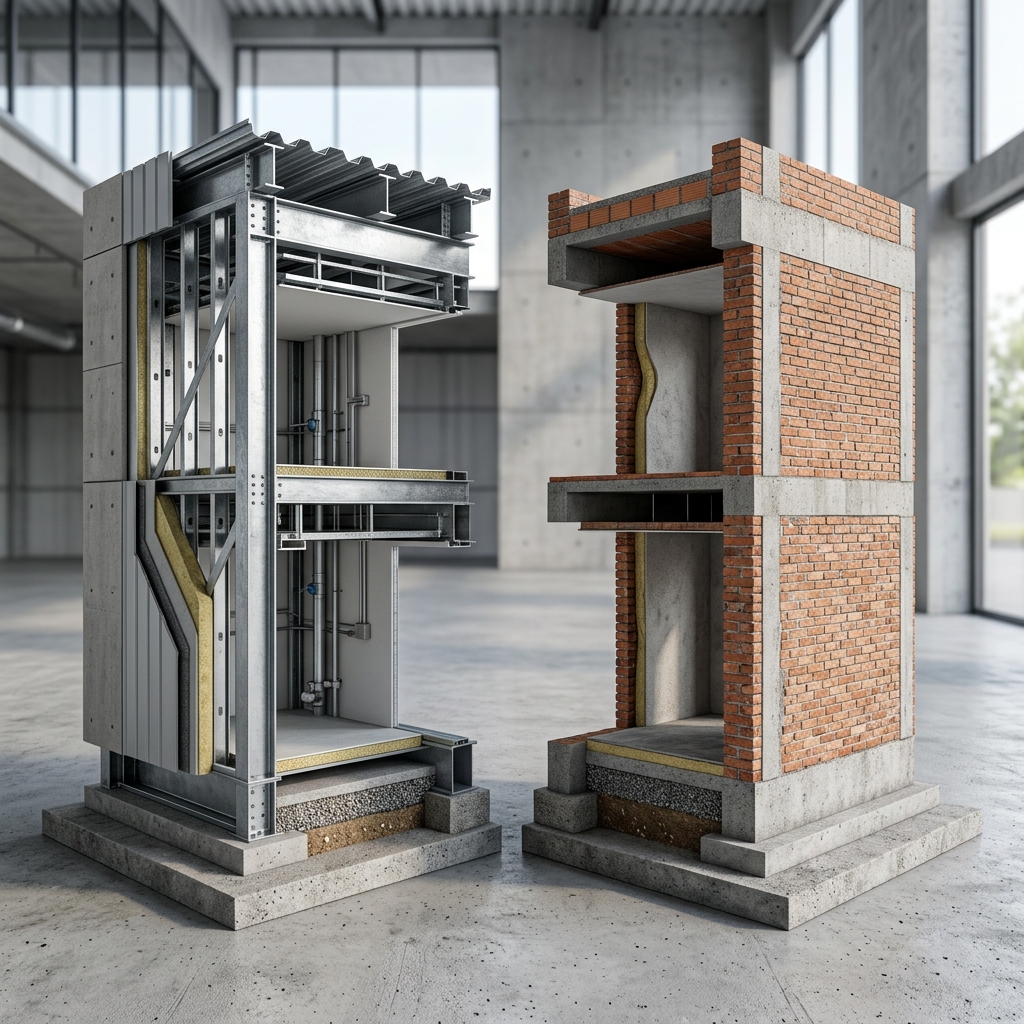 Steel Frame vs Alvenaria